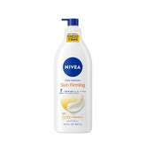 NIVEA Sheer Hydration Skin Firming Body Lotion with Q10 and Vitamin C, 72-Hour Body Moisturizer for Normal to Dry Skin, 16.9 Fl Oz Pump Bottle