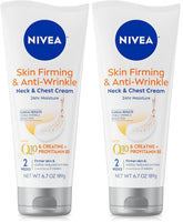 NIVEA Skin Firming & Anti Wrinkle Neck & Chest Cream with Coenzyme Q10,Creatine and Provitamin B5,Skin Firming Cream Reduces the Look of Fine Lines and Wrinkles,6.7 Oz Tube,(Pack of 2)
