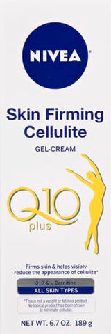 NIVEA Skin Firming & Toning Body Gel Cream with Q10, Hyaluronic Acid and Vitamin C, Clinically Tested Skin Firming & Toning Cream, 72-Hour Moisture, 6.7 Oz Tube (Pack of 12)