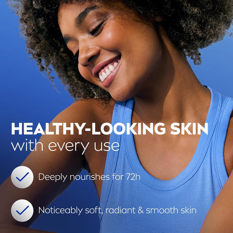 NIVEA Cocoa Butter Body Lotion for Dry Skin with Hyaluronic Acid, Cocoa Butter and Deep Nourishing Serum, 72-Hour Body Moisturizer, 16.9 Fl Oz Pump Bottle