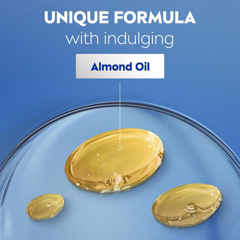 NIVEA Oil Infused Vanilla and Almond Oil Body Lotion for Women,Fast-Absorbing and Non-Greasy Vanilla Scented Lotion Moisturizes for 48 Hours,16.9 Fl Oz Pump Bottle,(Pack of 6)