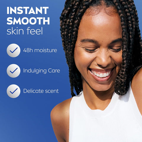 NIVEA Oil Infused Vanilla and Almond Oil Body Lotion for Women,Fast-Absorbing and Non-Greasy Vanilla Scented Lotion Moisturizes for 48 Hours,16.9 Fl Oz Pump Bottle,(Pack of 6)